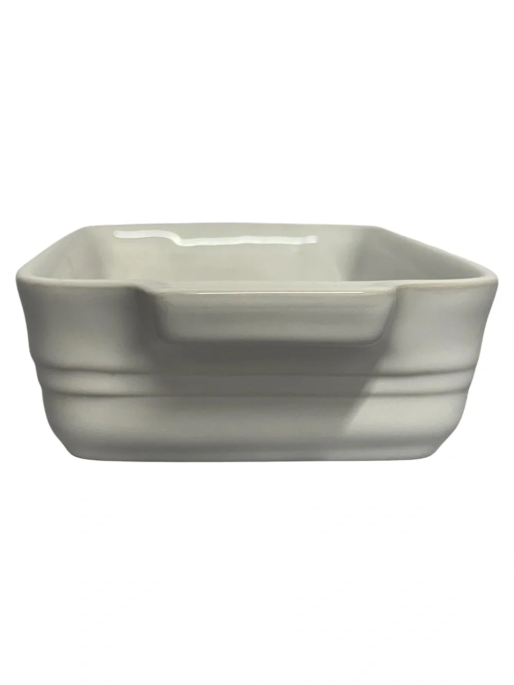 Le Creuset Small White Rectangular Baking Dish with Handles